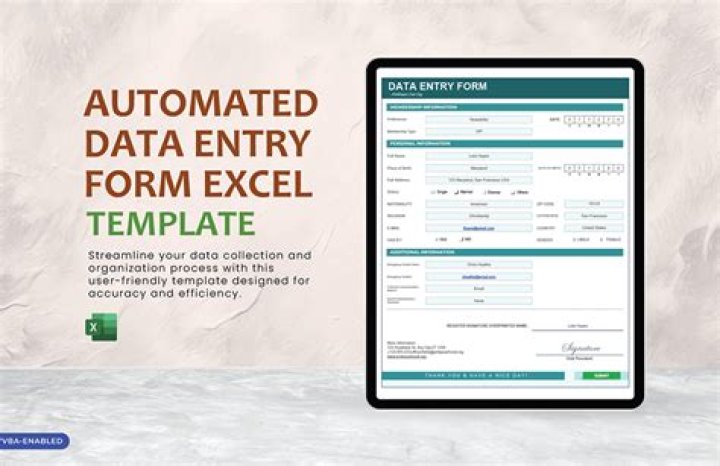 Do you need Excel for data entry?
