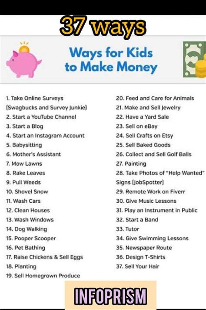 How can a 11 year old raise money?