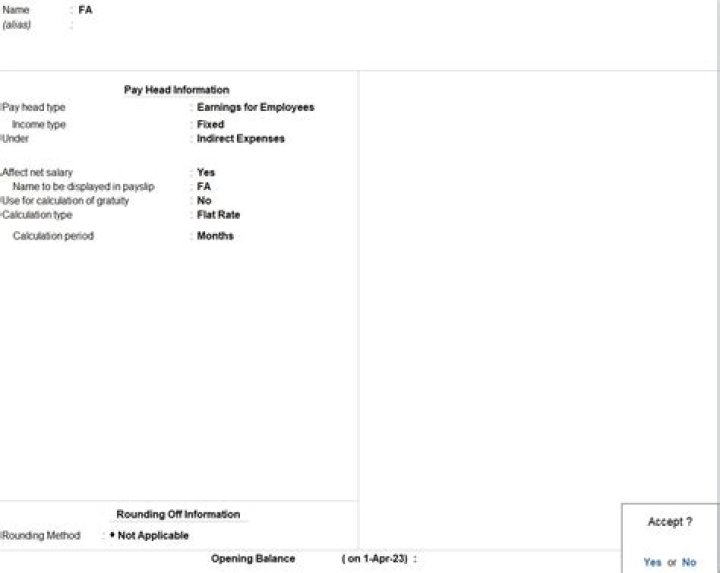 How can I delete Pay head in tally?