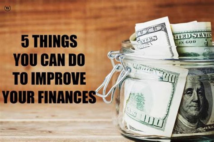 How can I improve my finances?