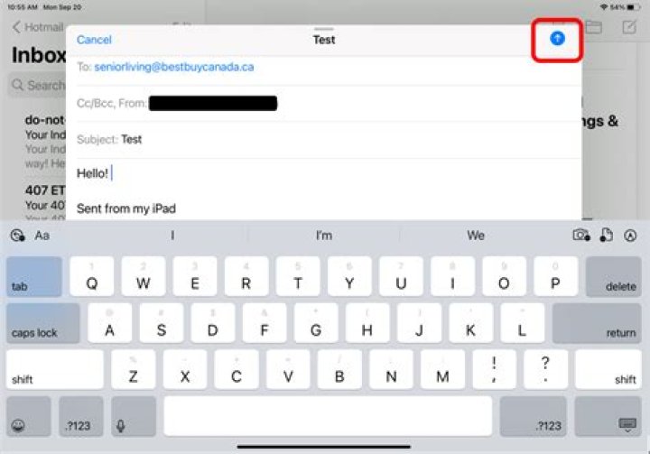How do I delete sender names in forwarded email on IPAD?