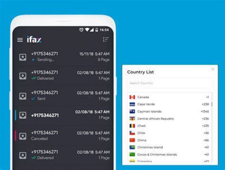 How do I send an international fax to Australia?