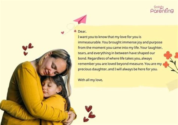 How do I write a heartfelt letter to my daughter?