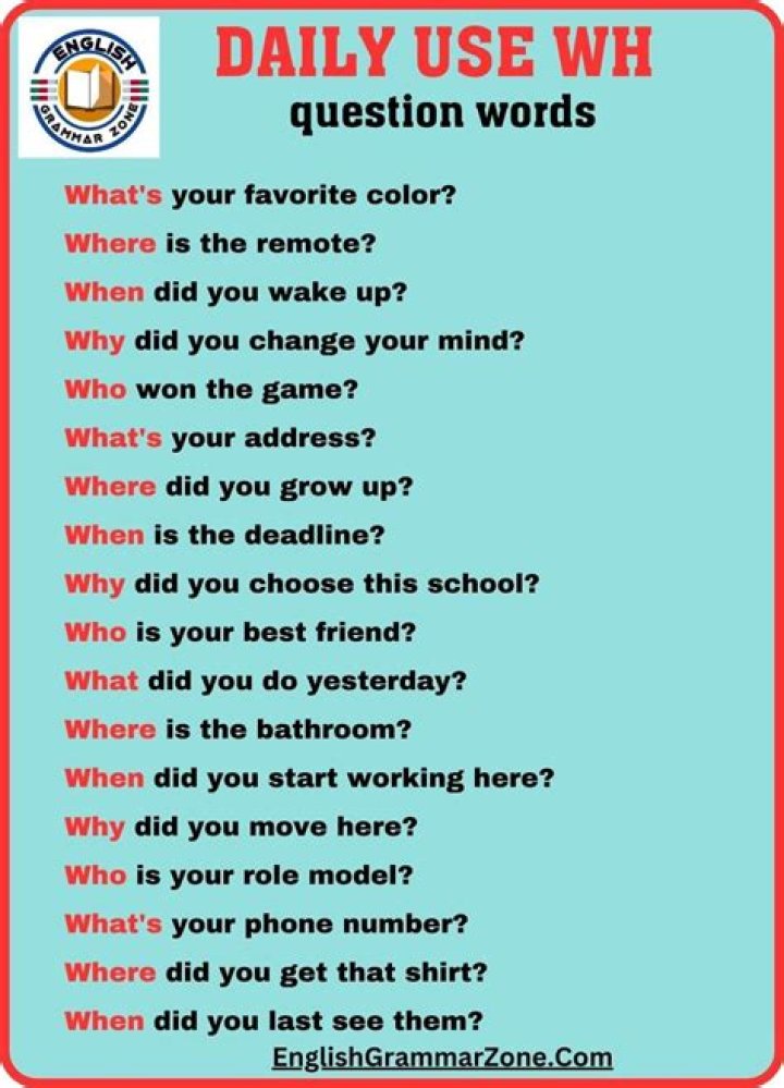How do you answer a question starting with when?