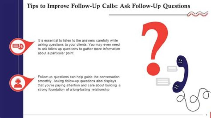 How do you ask follow up questions?