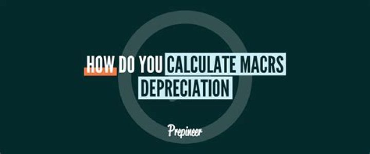 How do you calculate MACRS depreciation?