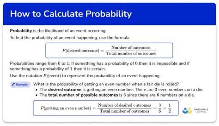 How do you calculate probability quickly?