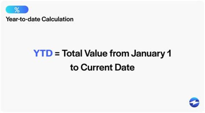 How do you calculate YTD change?