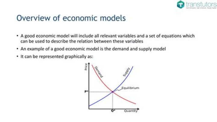 How do you describe an economic model?