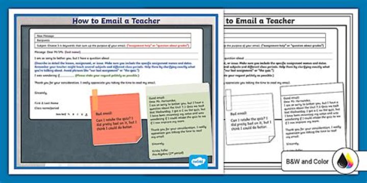 How do you email a teacher about an assignment?