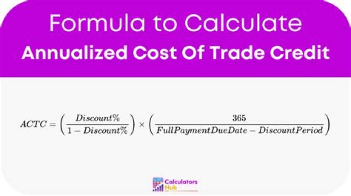How do you find the nominal annual cost of trade credit?