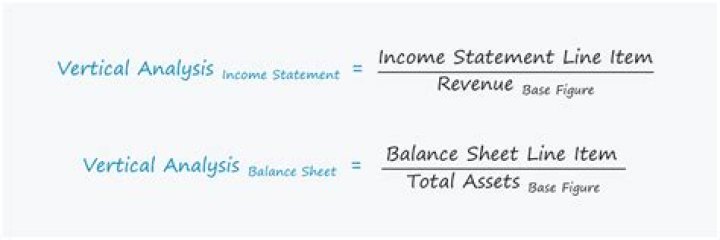How do you find the vertical analysis ratio?