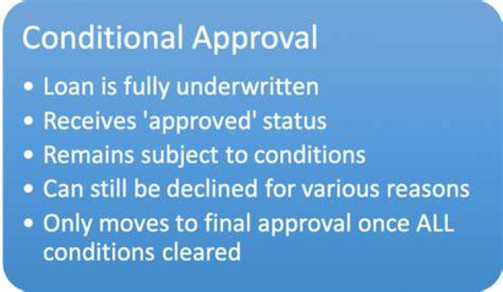 How do you get a conditional loan approved?