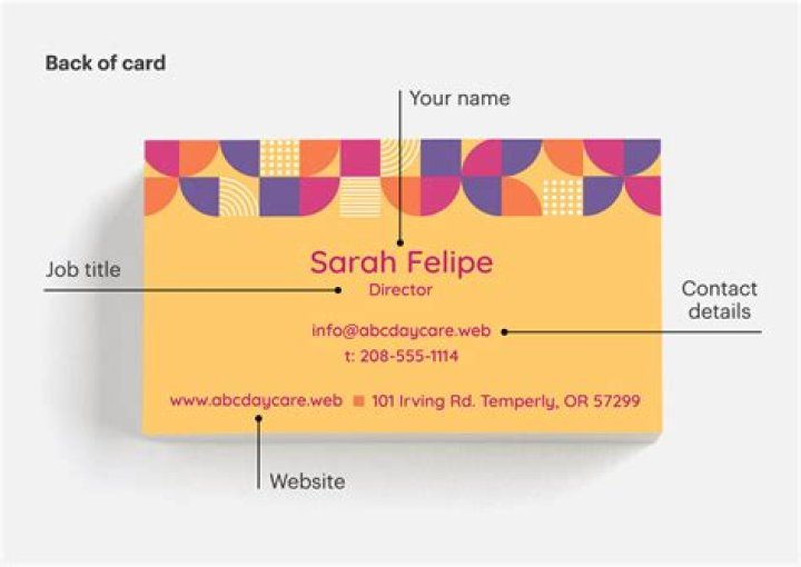 How do you list a title on a business card?