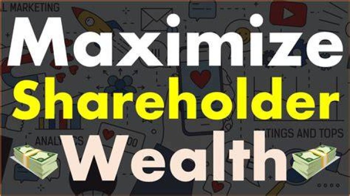 How do you maximize shareholder wealth in finance?