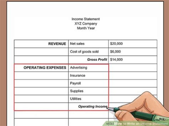 How do you prepare an income statement?