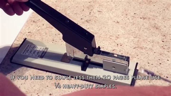 How do you refill heavy duty staples?