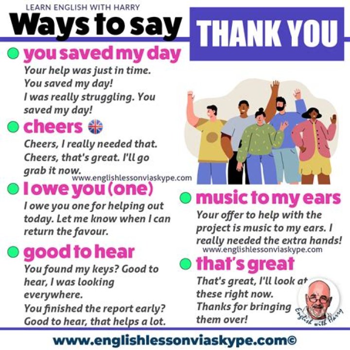 How do you say thank you after class?