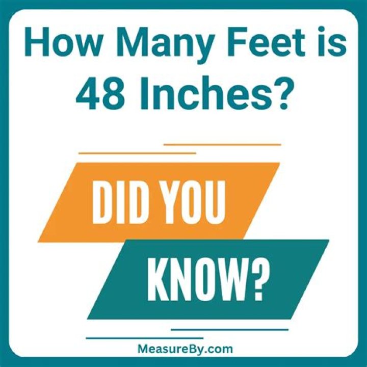 How do you solve 48 inches in feet?