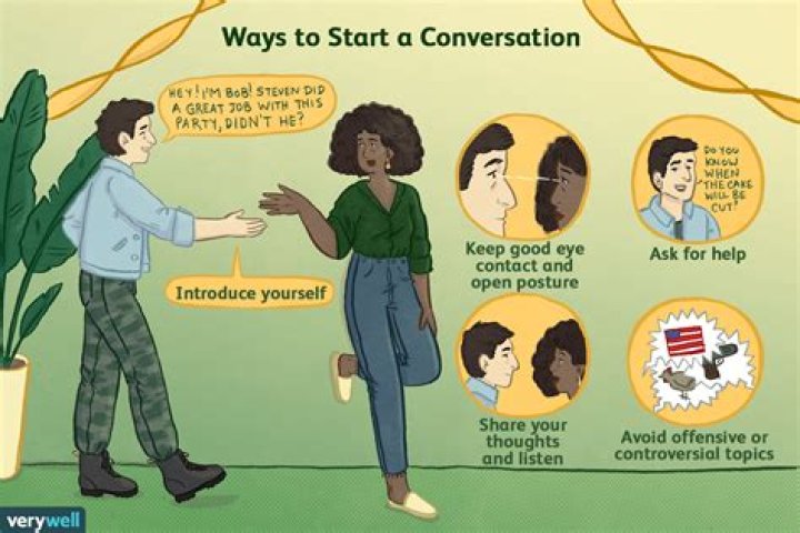 How do you start a conversation with a buyer?