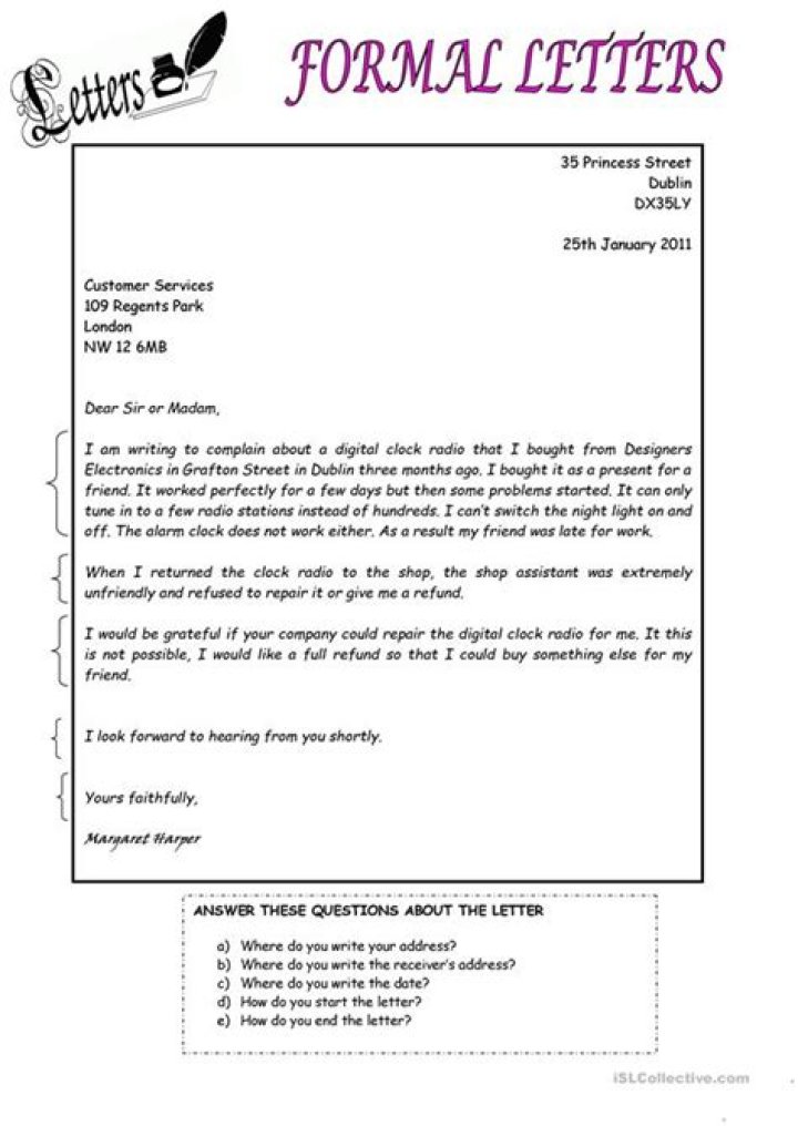 How do you write a formal letter to a prison?