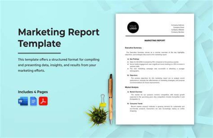 How do you write a marketing report?