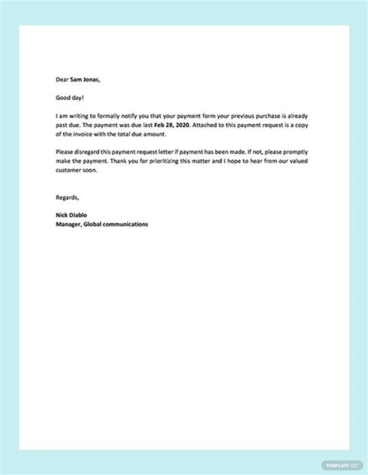 How do you write a payment letter?
