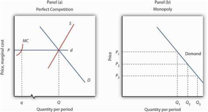 How does the quantity produced and price charged by a monopolist compare to that of a perfectly competitive firm?