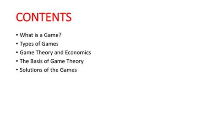 How game theory is used in economics?