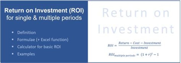 How is a return on investment ROI ratio calculated?
