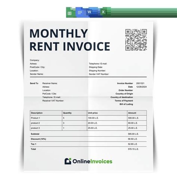 How is rent received shown in financial statements?