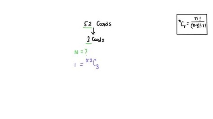 How many different 3 card hands can be dealt from a deck of 52 cards the order of the cards does not matter in this case?