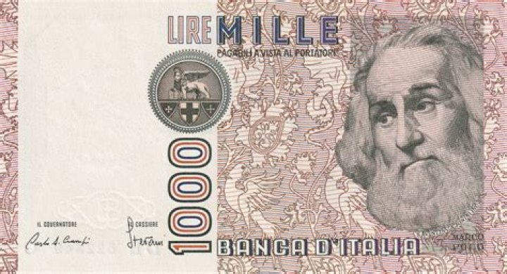 How much is 1000 Italian lire in dollars?