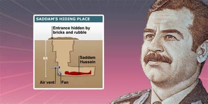 How much money did Saddam Hussein get when caught?