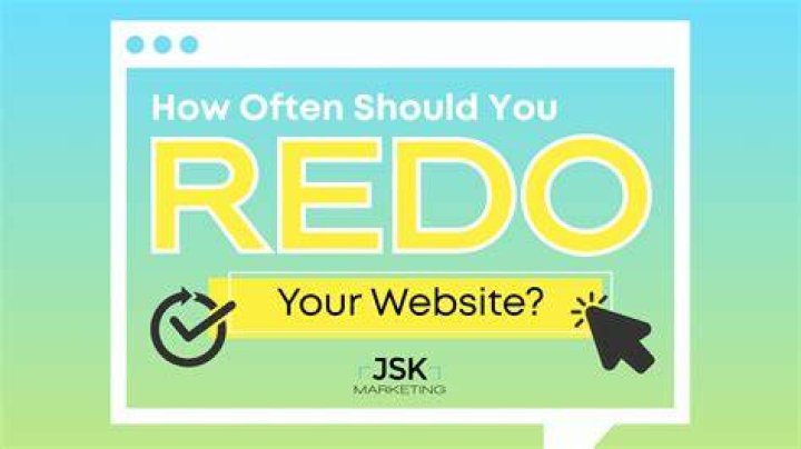 How often should a company redo their website?