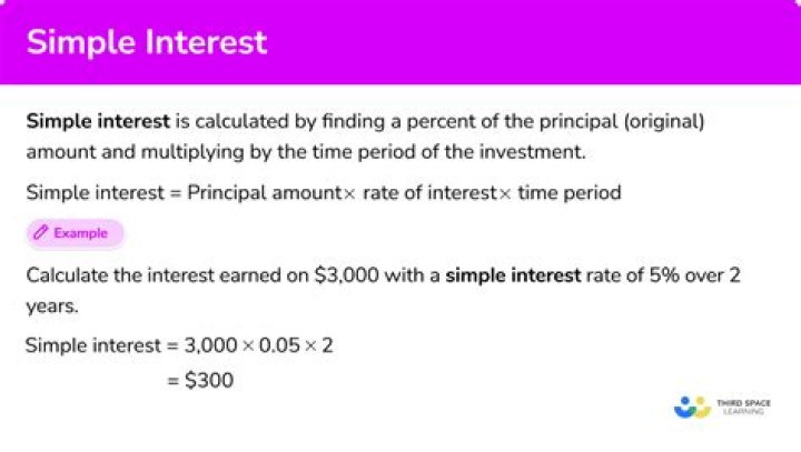 How to calculate simple interest over 4 years?