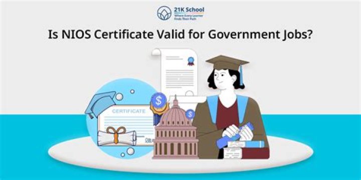 Is NIOS certificate valid for private jobs?