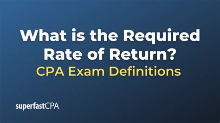 Is required rate of return the same as risk-free rate?