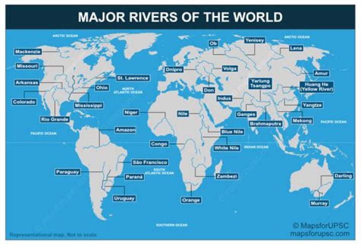 What are 7 major rivers in the US?