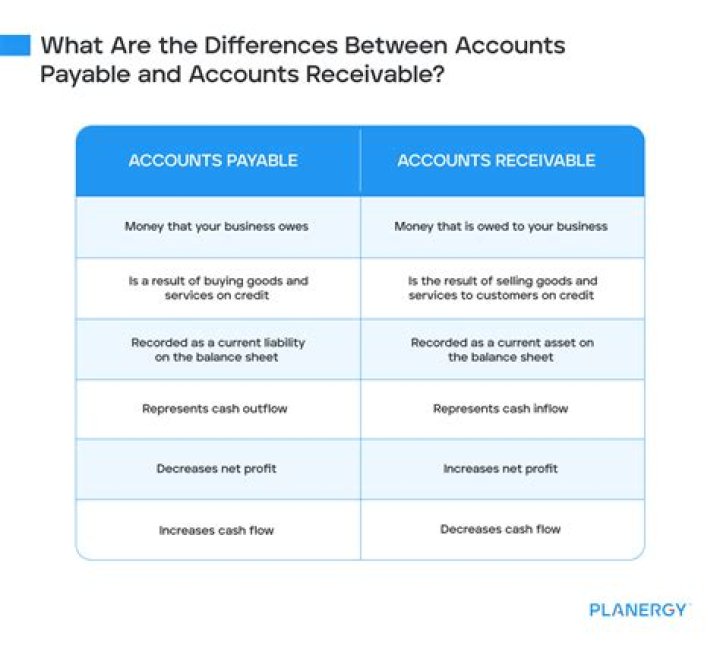 What are accounts payable and receivable examples?