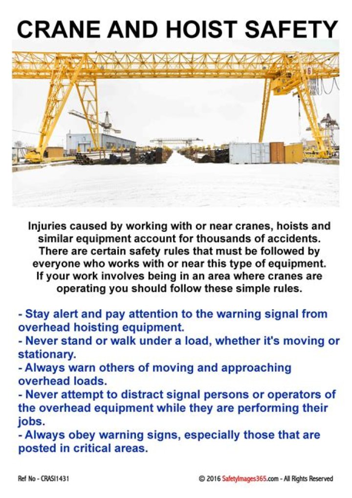 What are crane safety tips?