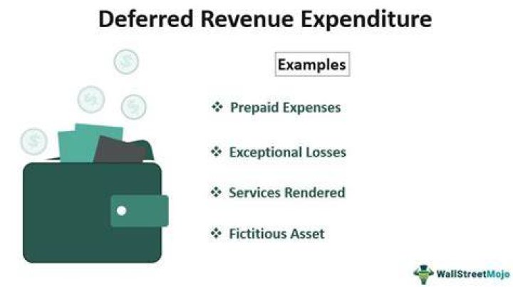 What are examples of deferred revenue expenditure?