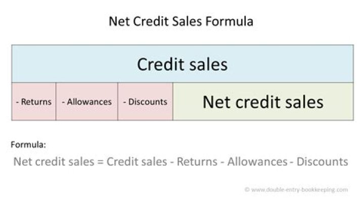 What are net credit sales?