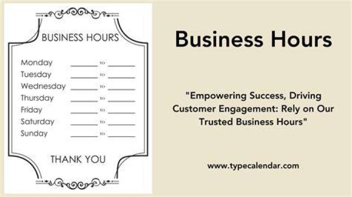 What are normal business hours?