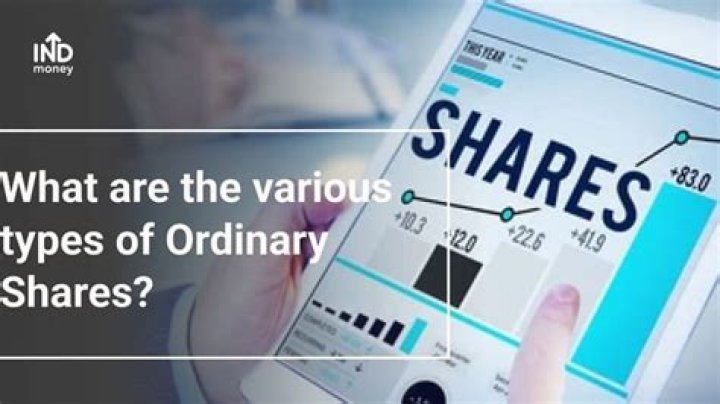 What are ordinary shares?