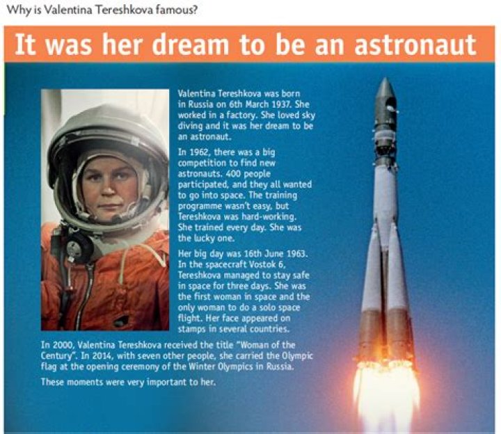 What are some fun facts about Valentina Tereshkova?