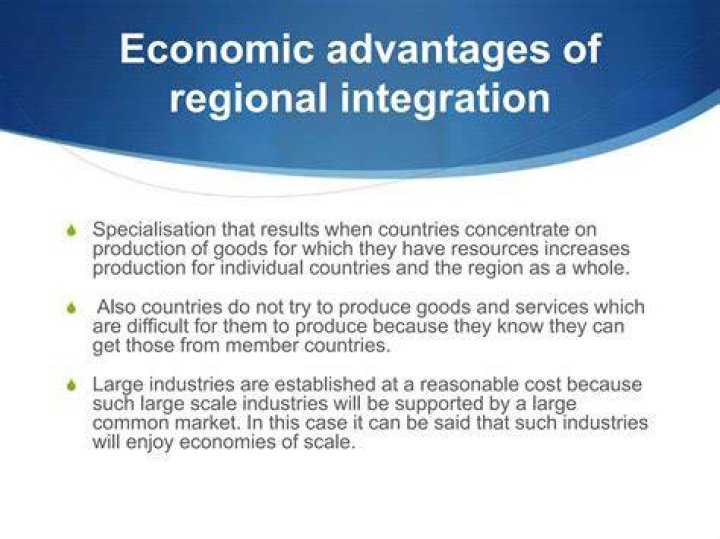 What are some of the benefits of regional integration?