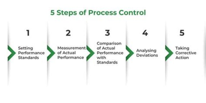 What are the 3 steps in the control process?