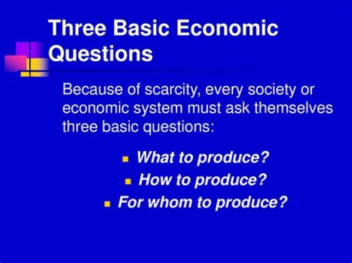 What are the 4 basic questions of economics?