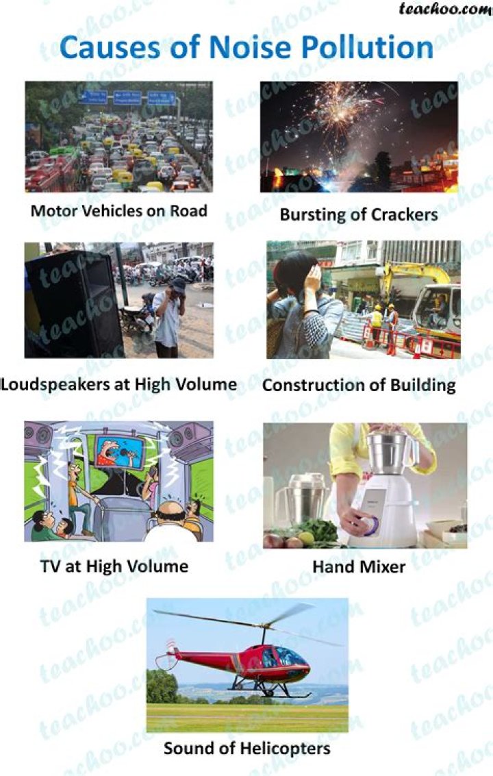 What are the causes of noise pollution?